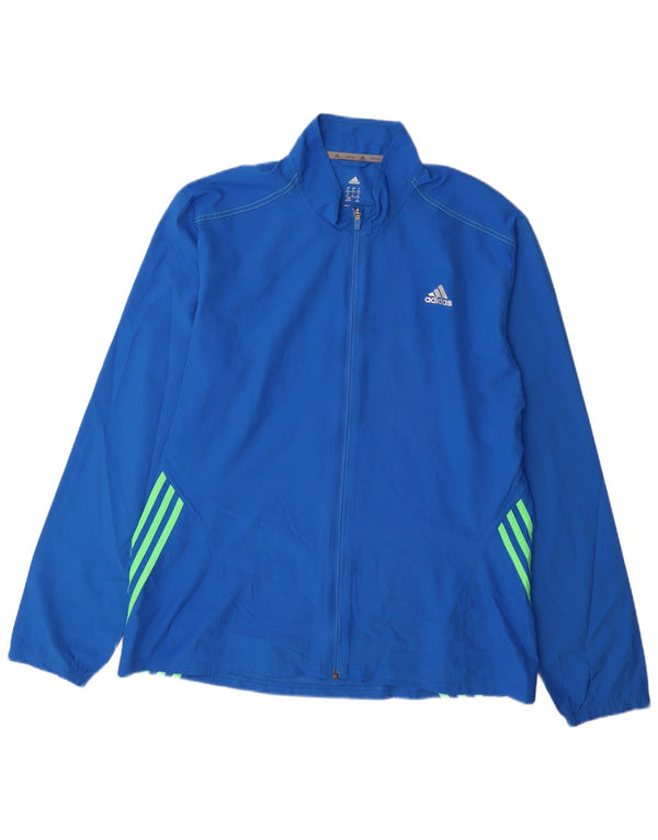 Adidas Veste de survêtement pour homme XL Bleu Polyester