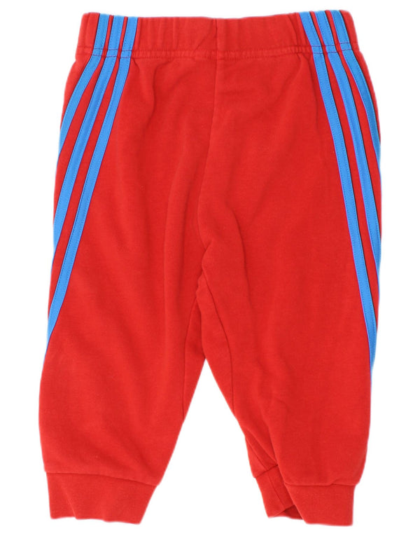 Adidas Pantalon de Survêtement Garçon Joggers 2-3 Ans Rouge Coton