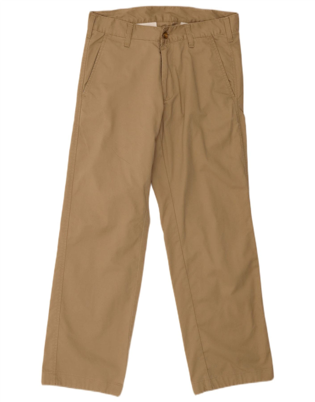 CARHARTT Mens Straight Chino Trousers W29 L32 Beige Polyester