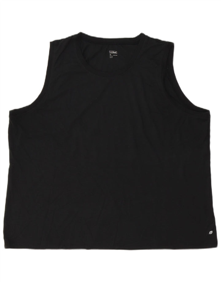 L.L.Bean Débardeur Femme UK 20 2XL Noir Polyester