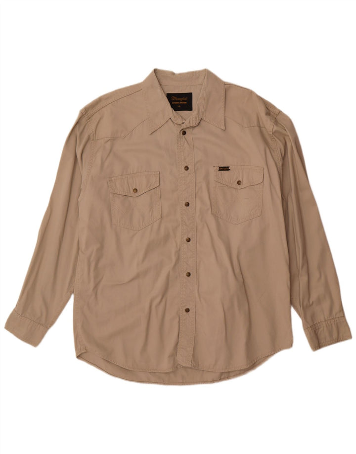 Wrangler Chemise Homme 2XL Coton Beige