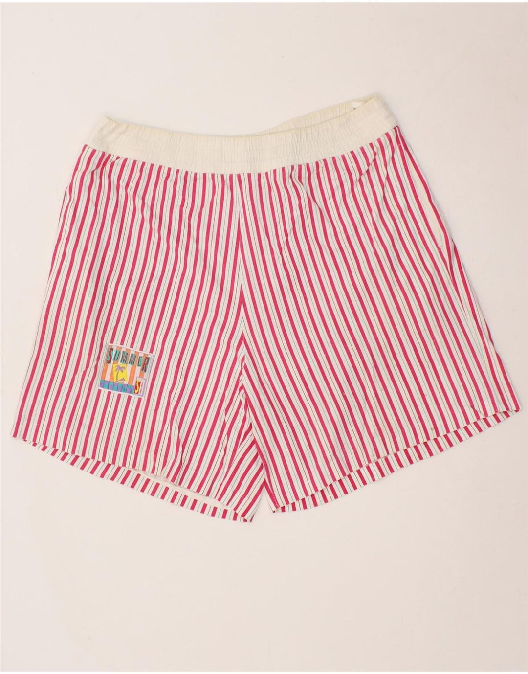 VINTAGE Maillot de bain homme grand rose rayé