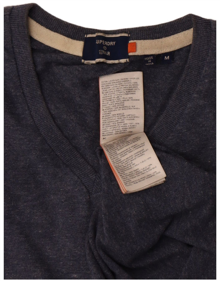 Superdry T-Shirt Homme Bleu Marine Moyen Coton
