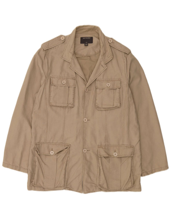 Jan Paulsen Veste militaire pour homme EU 54 2XL Beige Lin