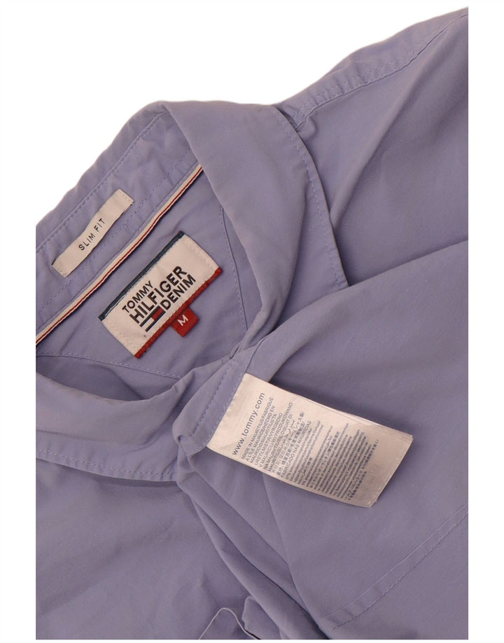 Tommy Hilfiger Chemise Slim Fit Homme Bleu Moyen Coton
