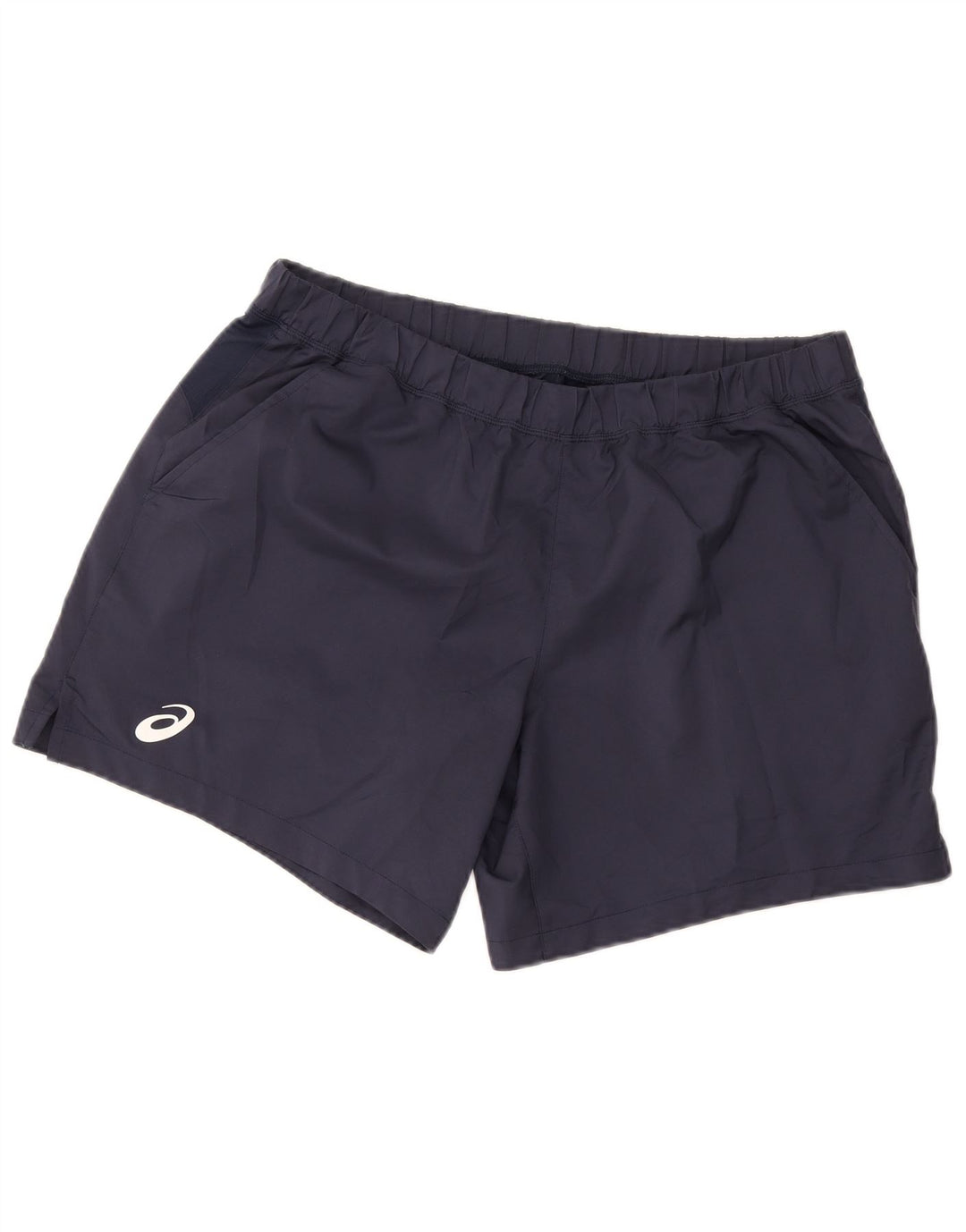 Asics Short de Sport Homme XL Bleu Marine Polyester