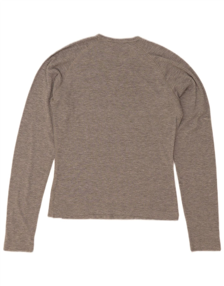 Champion Haut Heritage Classics à manches longues pour femme UK 12 Gris moyen moucheté