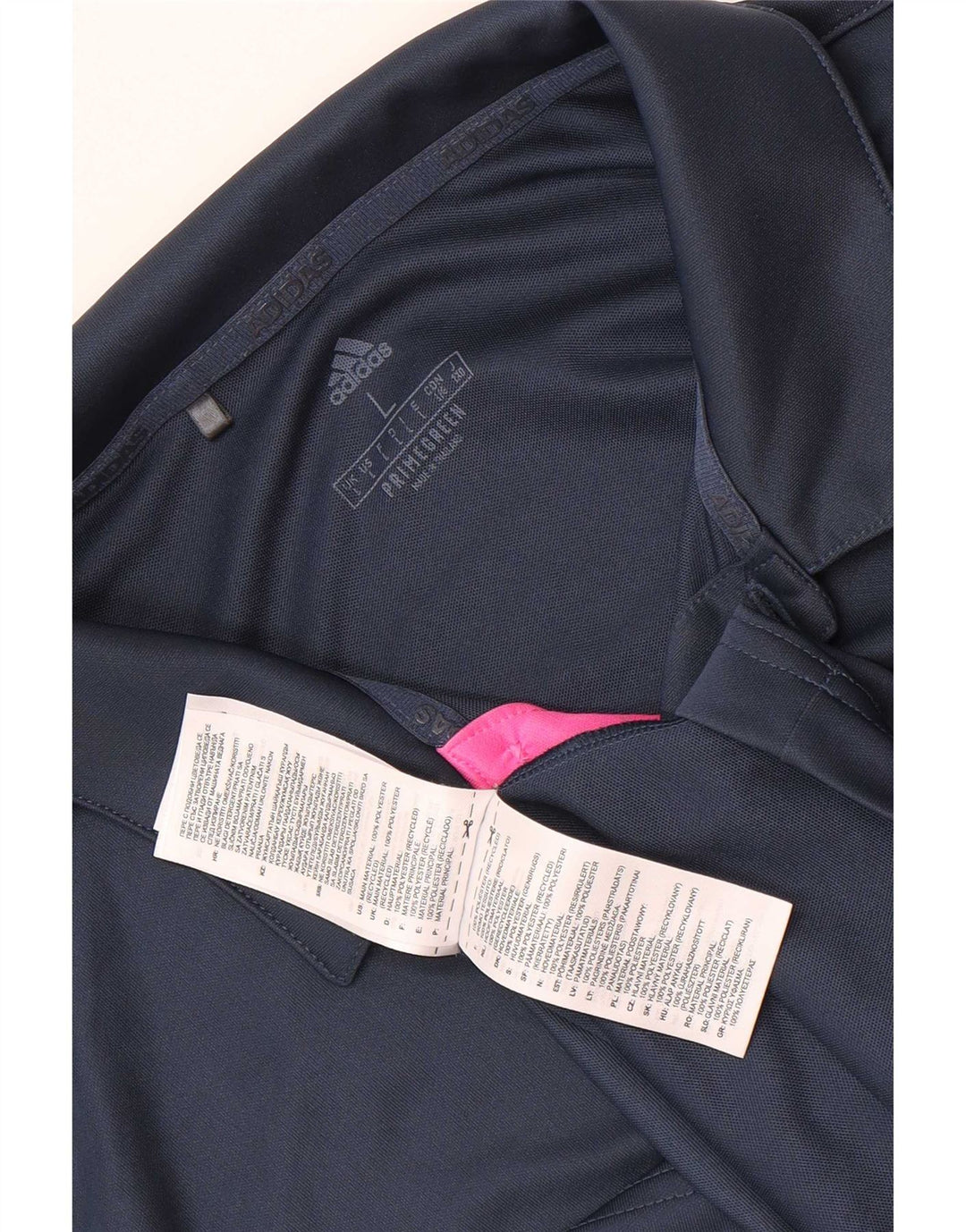 Adidas Polo Homme Grand Bleu Marine Colorblock Polyester