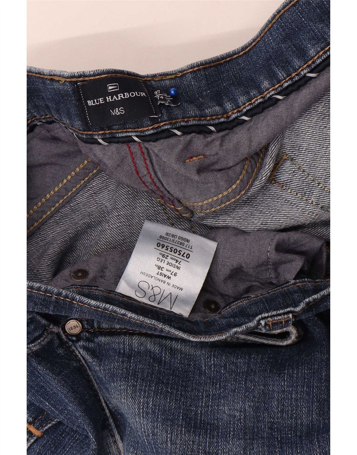 Marks & Spencer Jean droit Blue Harbor homme W38 L29 coton bleu