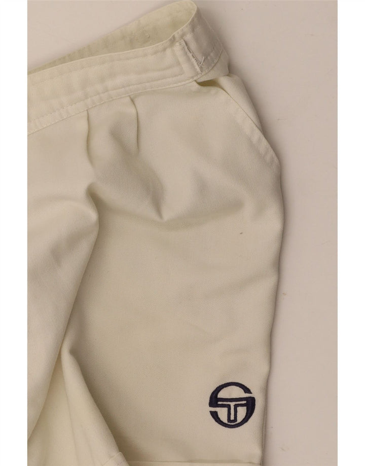 SERGIO TACCHINI Short Chino Femme W36 Large Blanc Cassé