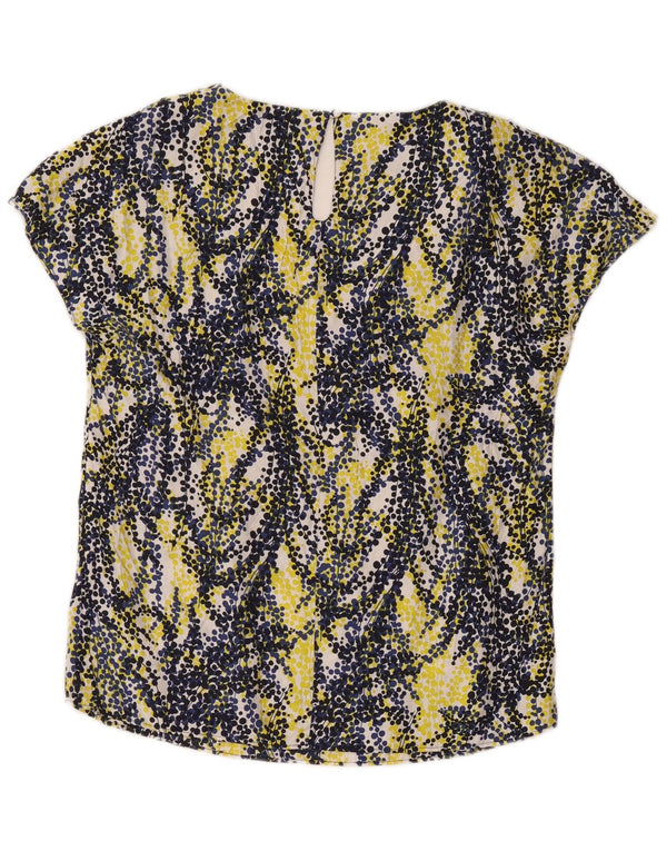 Haut Chemisier Boden Femme UK 44 Large Viscose À Pois Multicolore