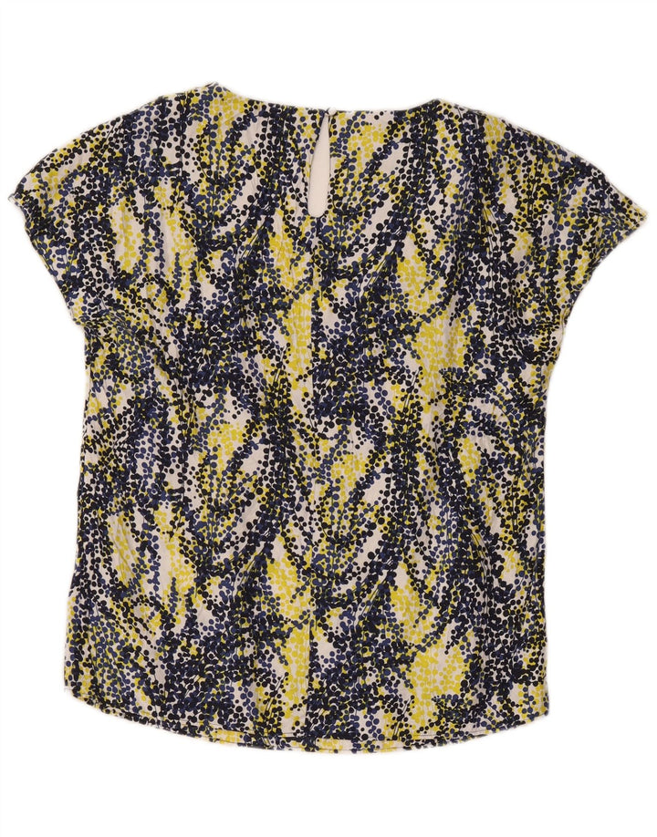 Haut Chemisier Boden Femme UK 44 Large Viscose À Pois Multicolore