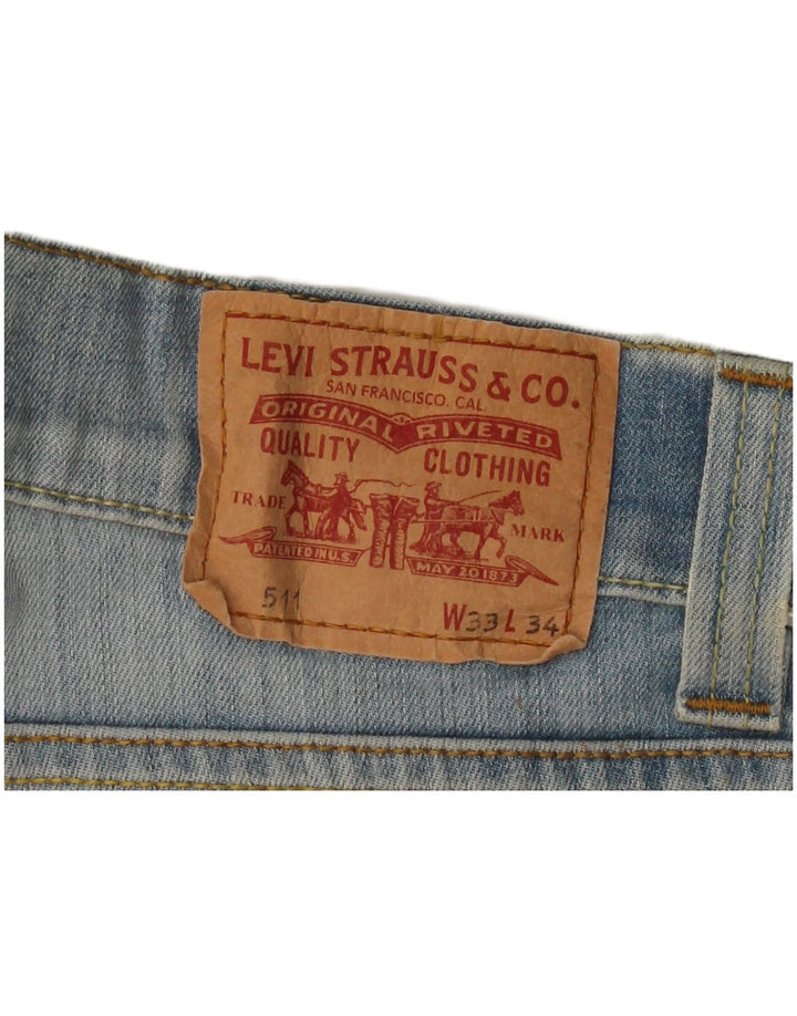 LEVI'S Jean Slim 511 Homme W33 L32 Bleu Coton