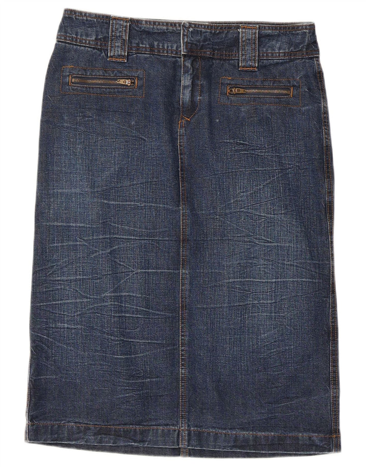 Dkny Femme Jupe En Jean W28 Bleu Moyen Coton