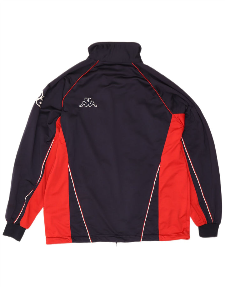 Kappa Veste de Survêtement Graphique Homme Large Bleu Marine Colorblock