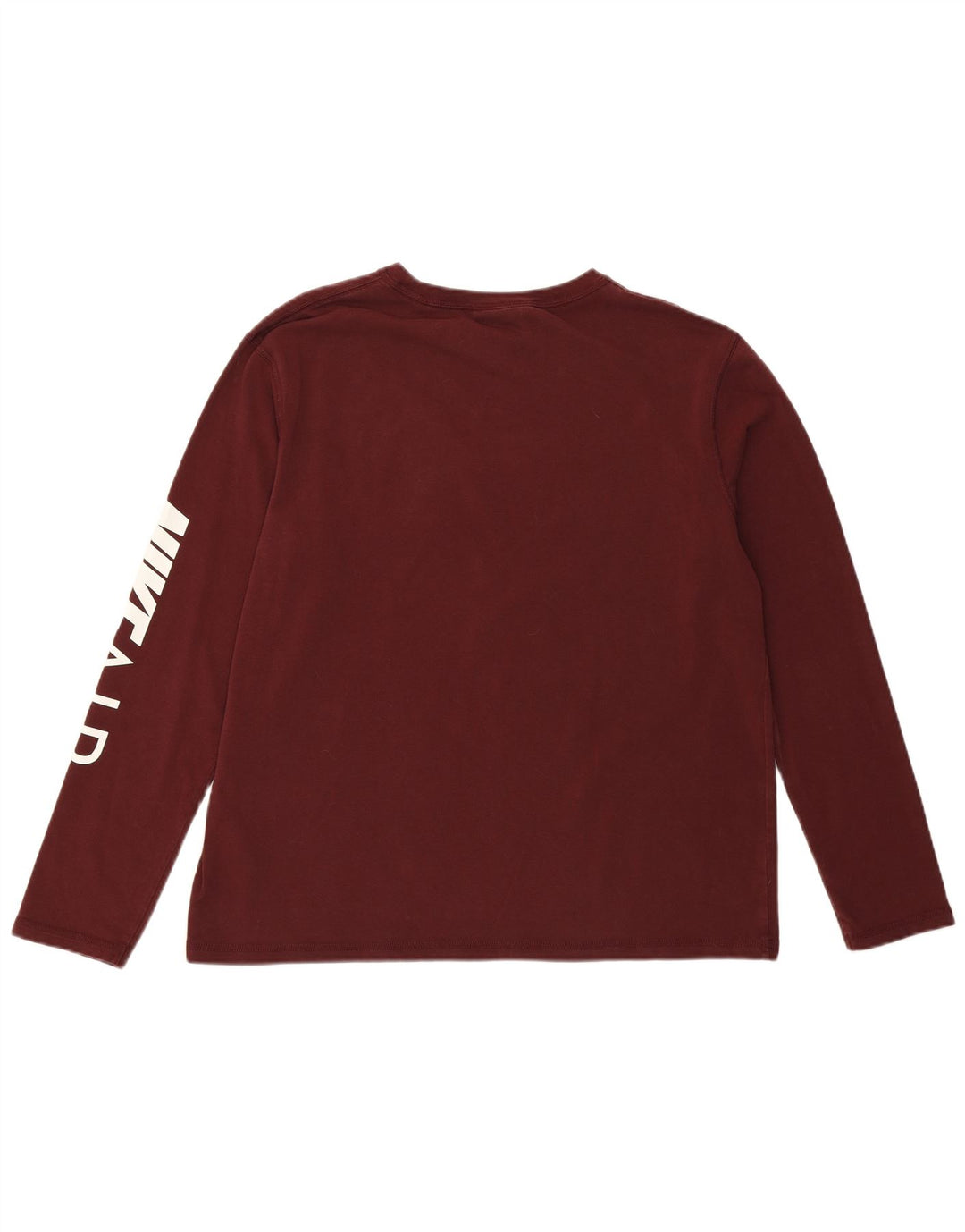 Nike Haut à manches longues Air Graphic pour femme UK 14 Coton bordeaux moyen