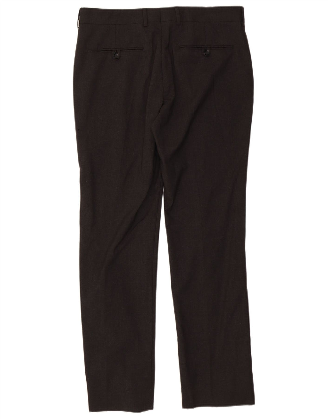 Zara Pantalon de costume droit pour homme EU 40 Medium W31 L30 Gris Polyester