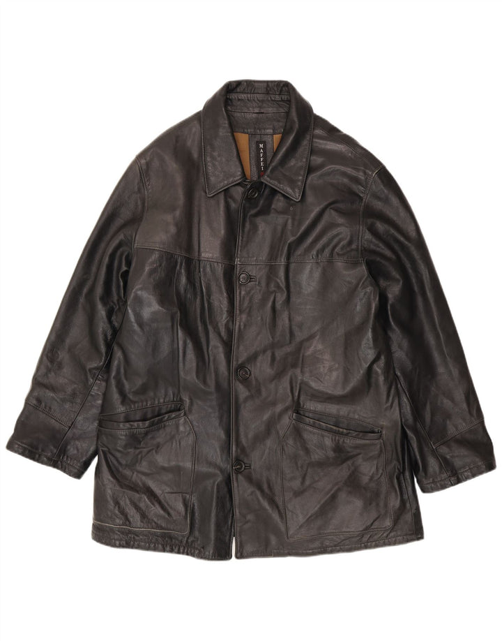 Maffei Veste en cuir pour homme IT 54 2XL Noir
