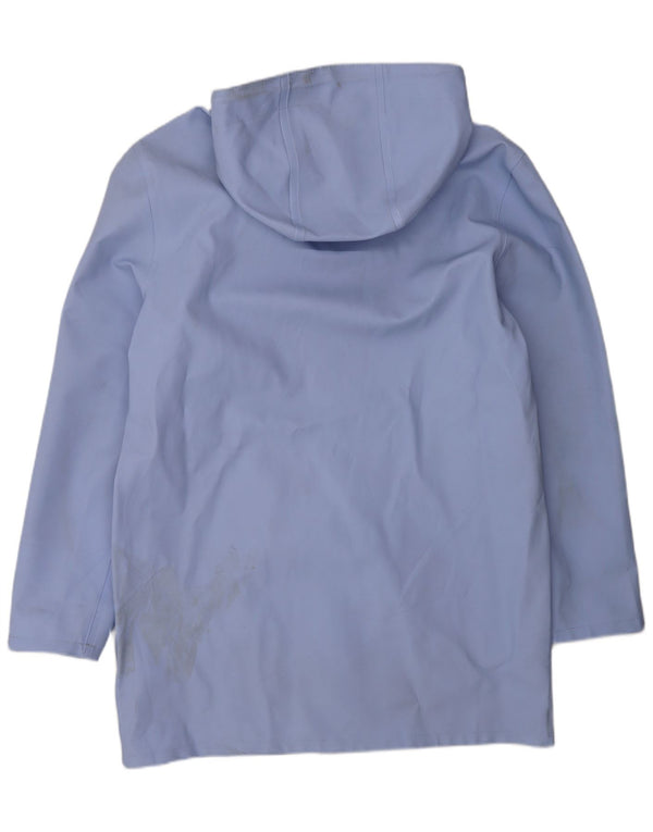 Stutterheim Manteau imperméable à capuche pour homme UK 40 Large Bleu Coton