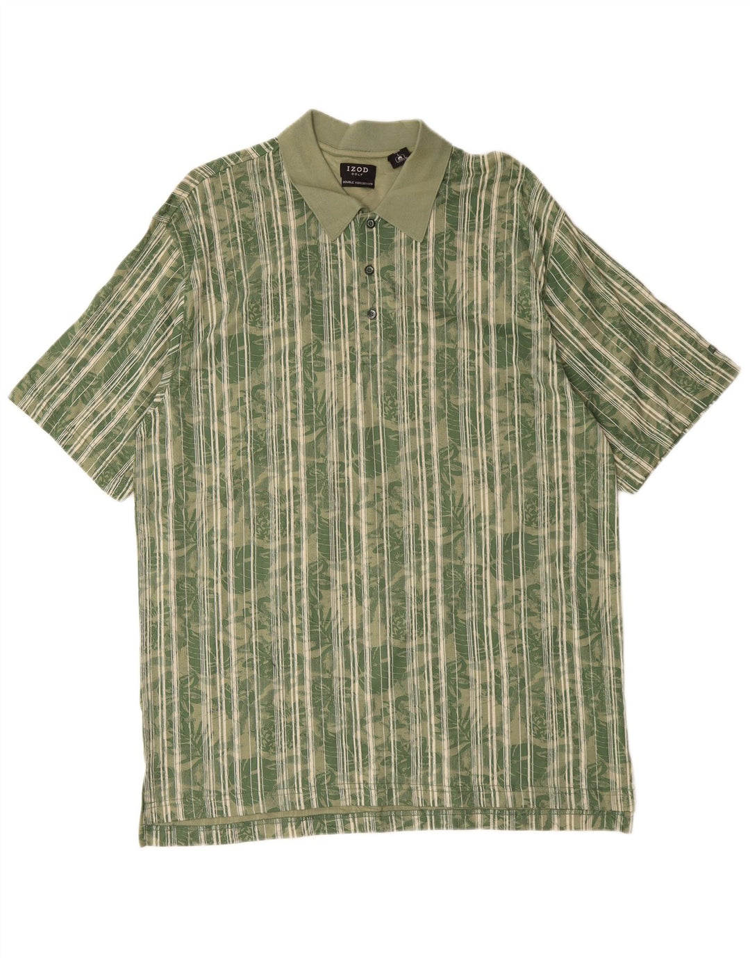 IZOD Polo Homme Grand Vert Floral Coton
