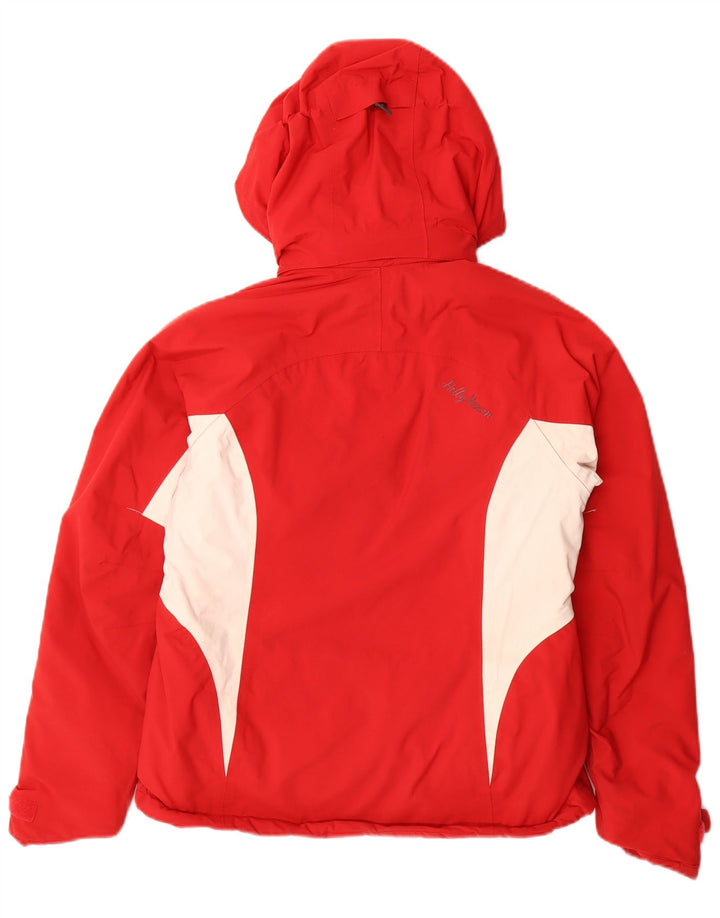 Helly Hansen Veste coupe-vent à capuche pour femme UK 10 Small Rouge Colourblock
