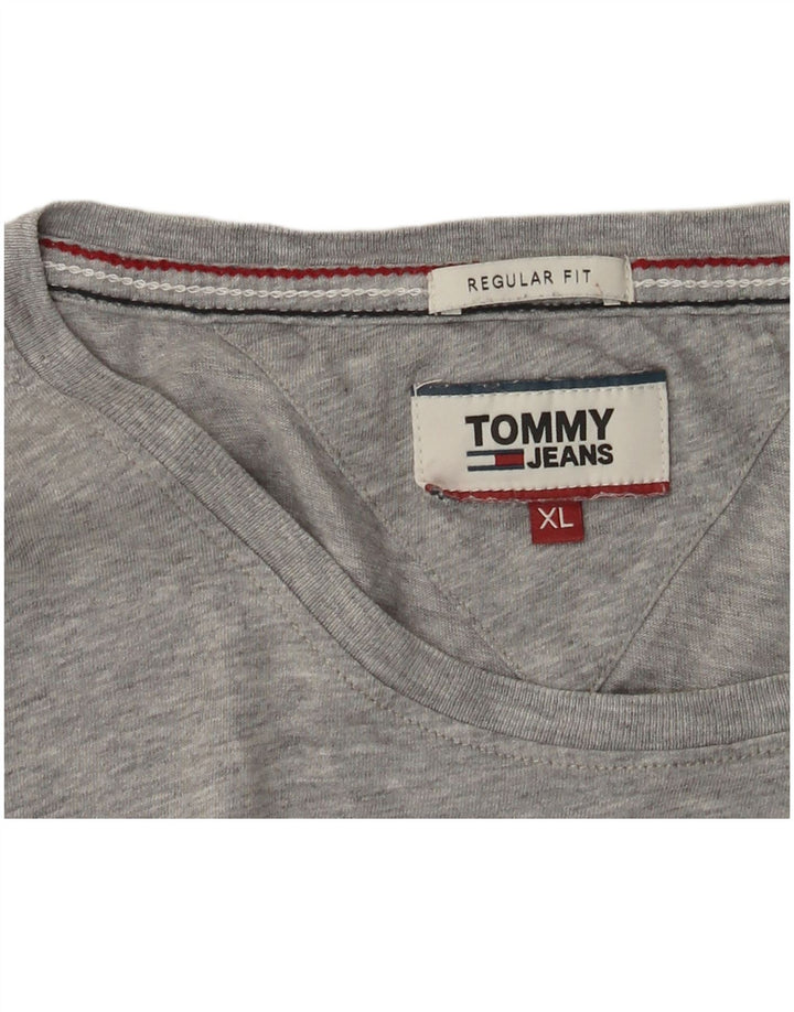 Tommy Hilfiger T-Shirt Regular Fit Homme XL Gris Moucheté