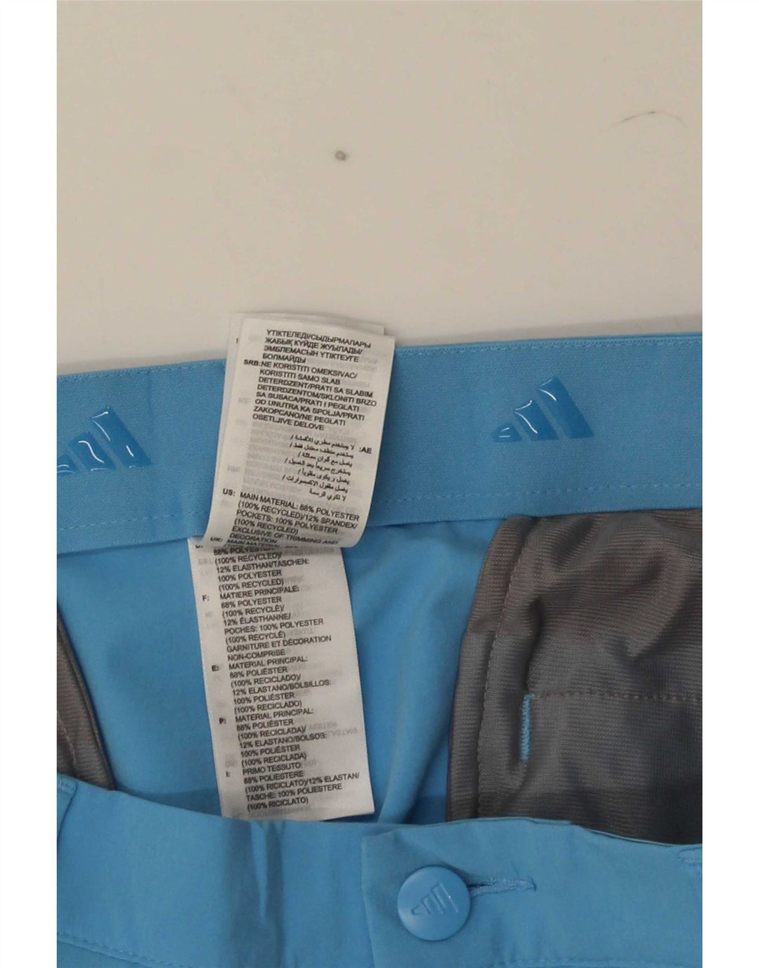 Adidas Short Chino Homme W34 Grand Bleu Polyester