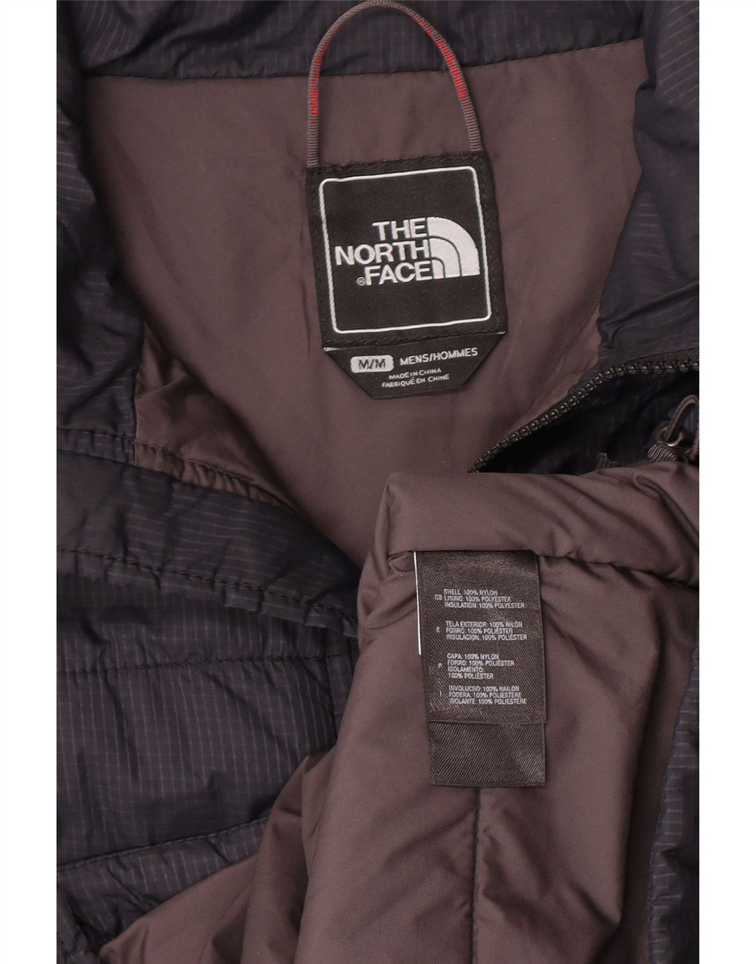The North Face Veste rembourrée pour homme UK 38 Medium Bleu marine à carreaux en nylon