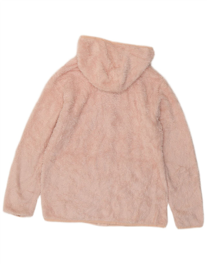 EDDIE BAUER Veste polaire à capuche pour femme UK 10 Petit Rose Polyester
