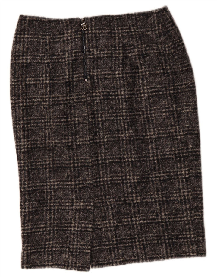 Jupe Crayon Femme Trussardi IT 42 Medium W30 Gris Carreaux Polyester