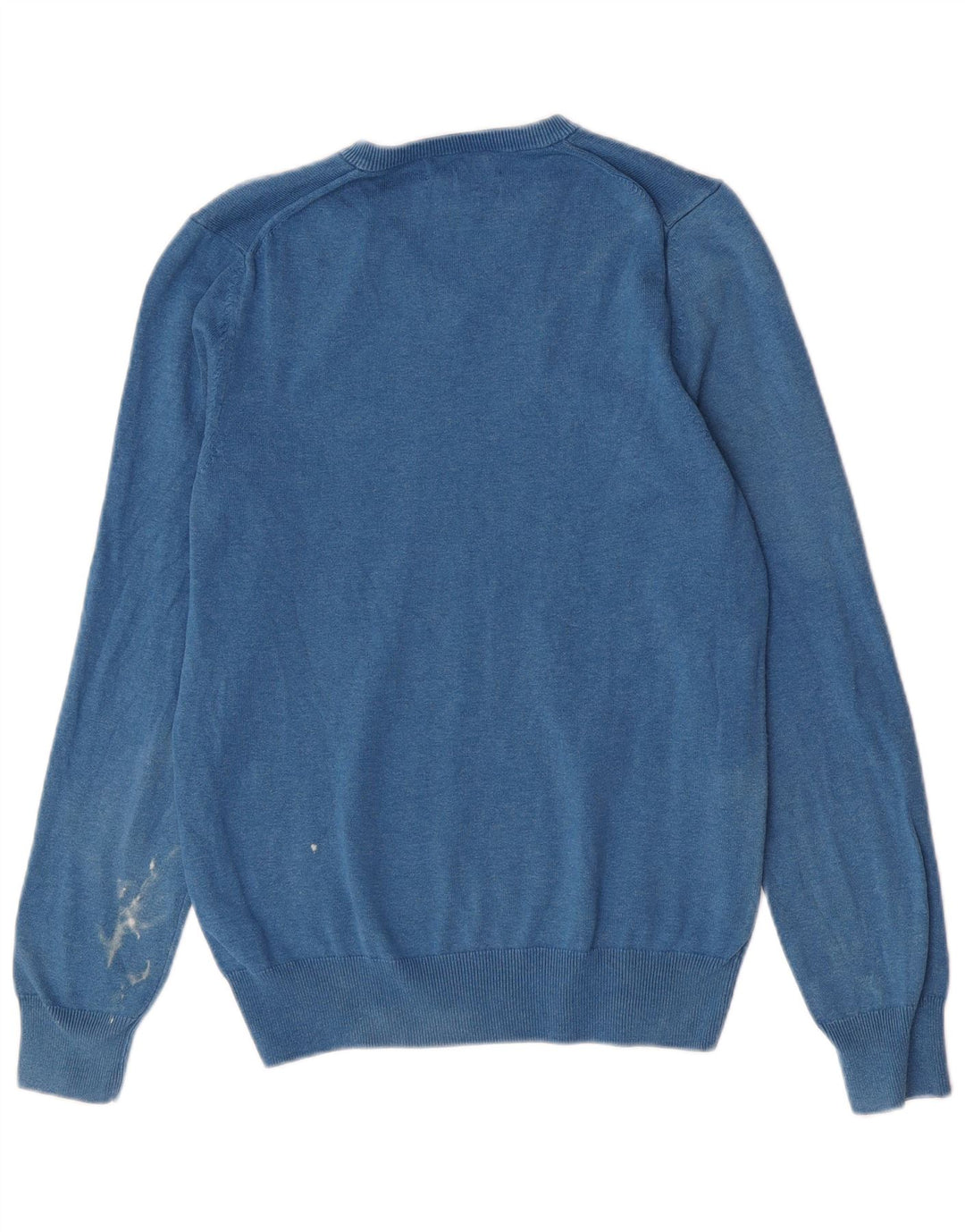 MARKS & SPENCER Pull col V pour homme Petit Bleu Coton
