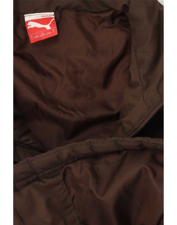 Puma Veste matelassée pour homme UK 40 Large Marron