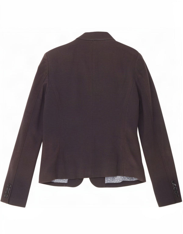 Tommy Hilfiger Veste blazer à 1 bouton pour femme UK 12 Bleu marine moyen Coton