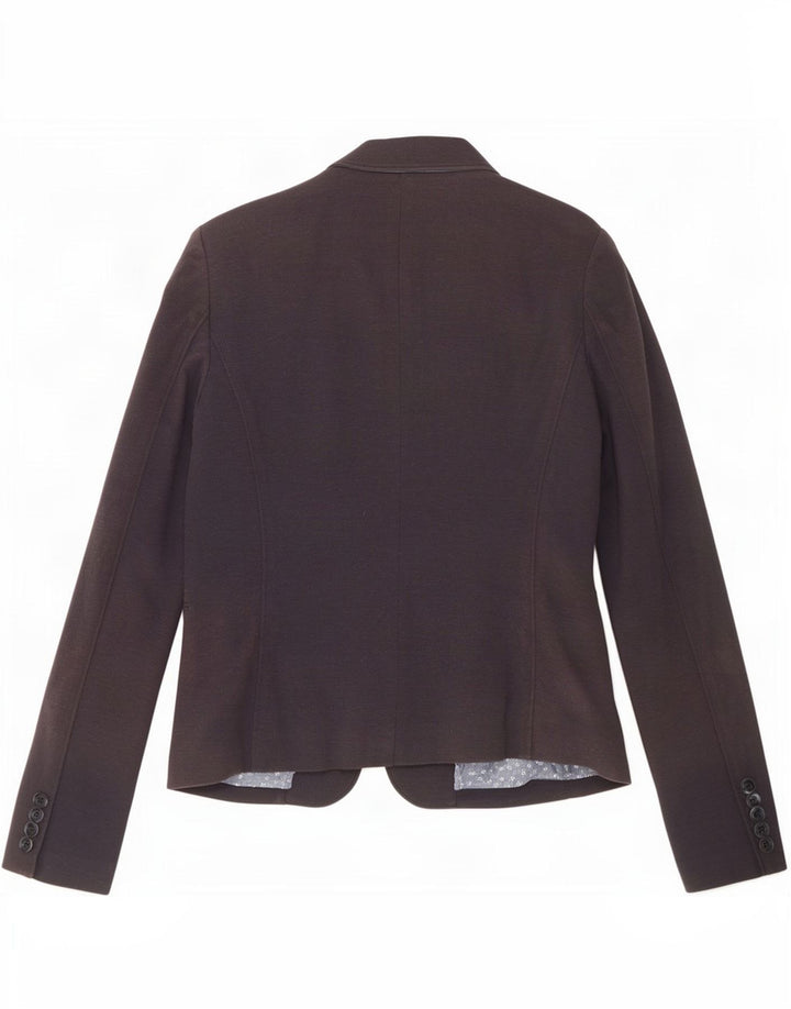 Tommy Hilfiger Veste blazer à 1 bouton pour femme UK 12 Bleu marine moyen Coton