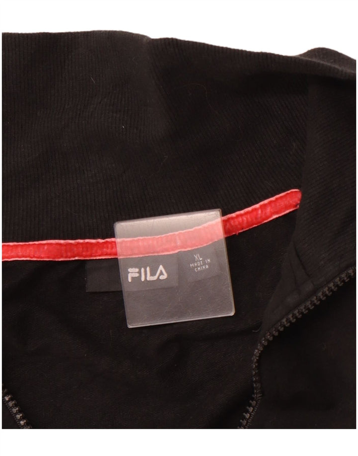 FILA Veste de Survêtement Fille 13-14 Ans XL Noir Colorblock Sports