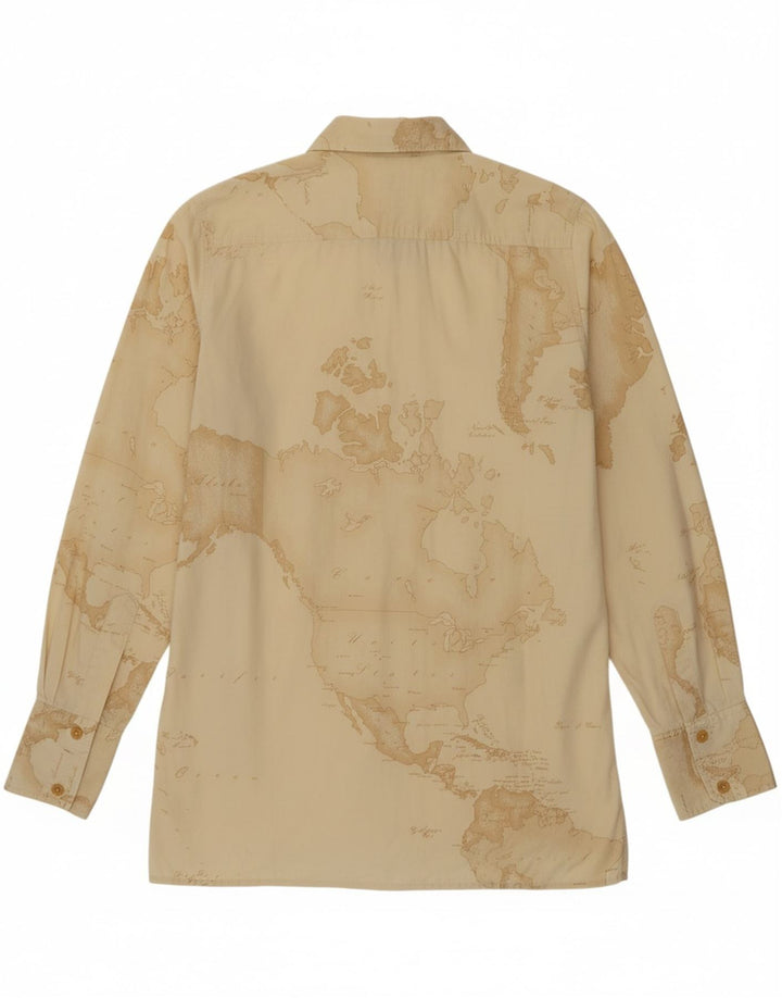 ALVIERO MARTINI Chemise Graphique Femme IT 42 Coton Beige Moyen