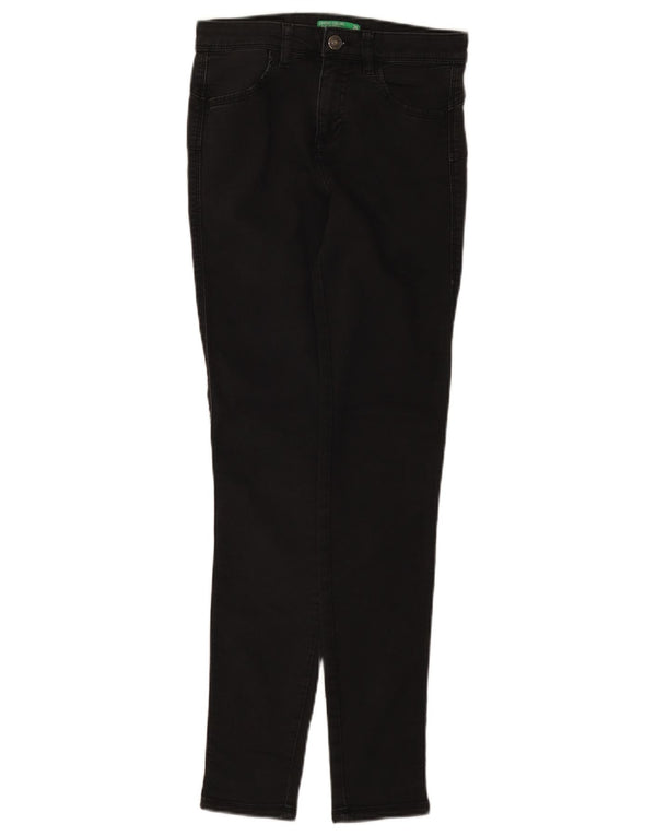 Benetton Jean Slim Femme W26 L29 Coton Noir