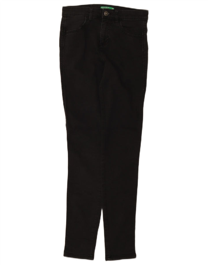 Benetton Jean Slim Femme W26 L29 Coton Noir