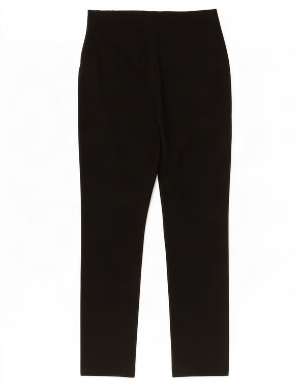 Zara Pantalon décontracté taille haute fuselé pour femme XS W24 L28 Noir