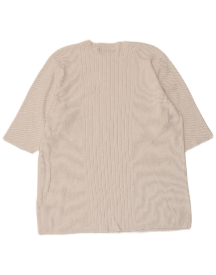 Marks & Spencer Chemisier Femme UK 18 XL Blanc Viscose