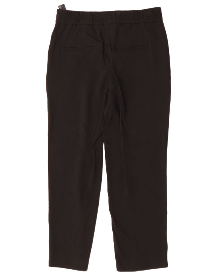 MASSIMO DUTTI Pantalon de costume droit pour femme EU 40 Medium W30 L26 Noir