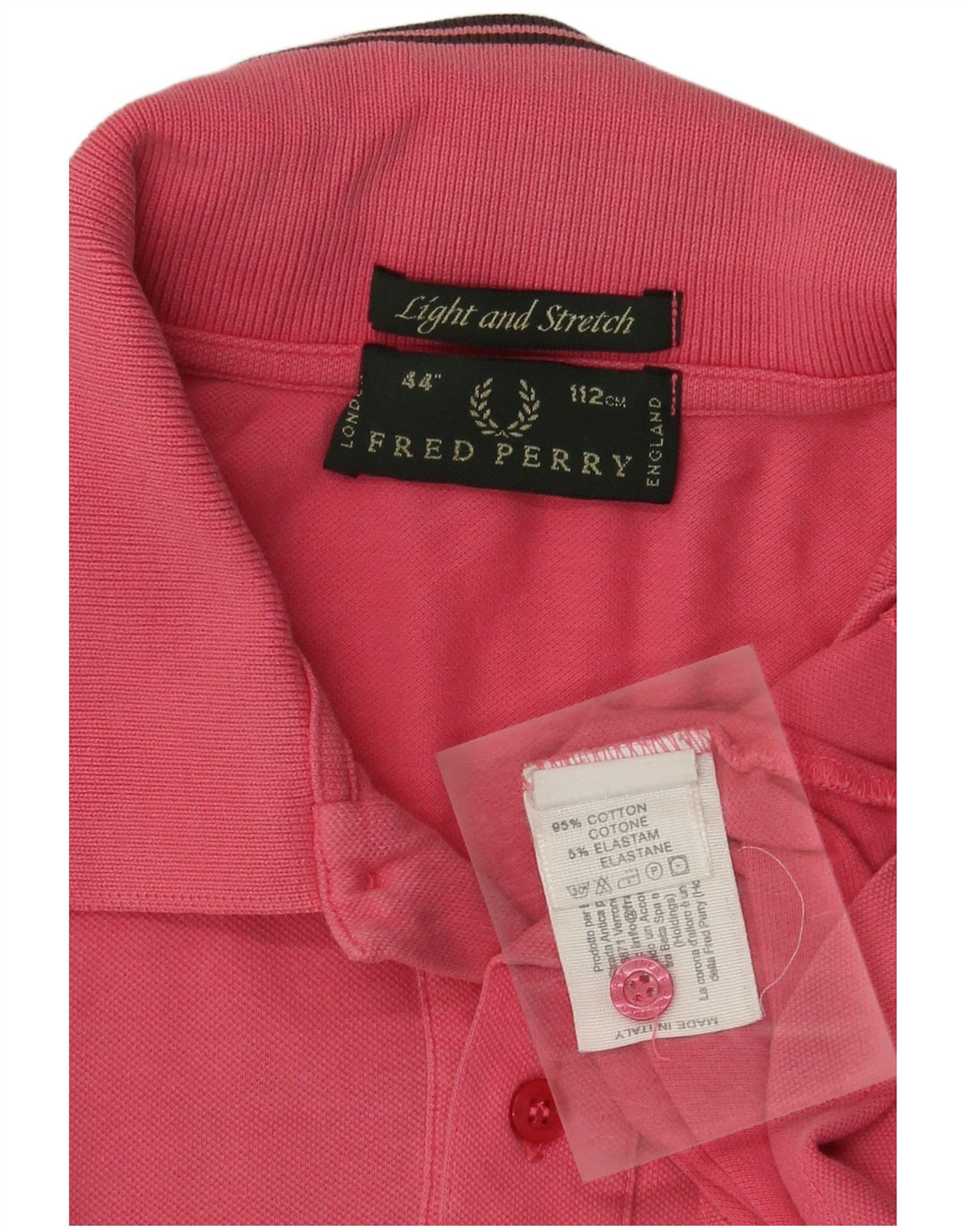 Fred Perry Polo Homme Rose Moyen Coton