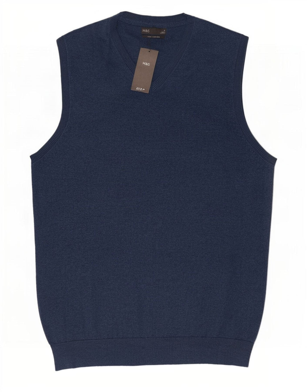 Marks & Spencer Débardeur pour homme en coton bleu marine Taille L