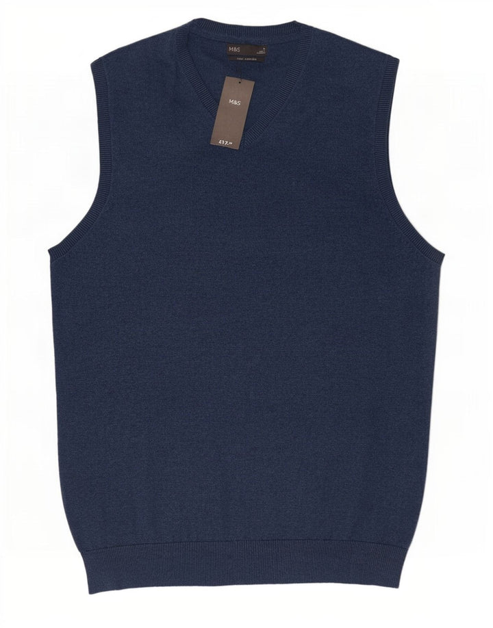 Marks & Spencer Débardeur pour homme en coton bleu marine Taille L
