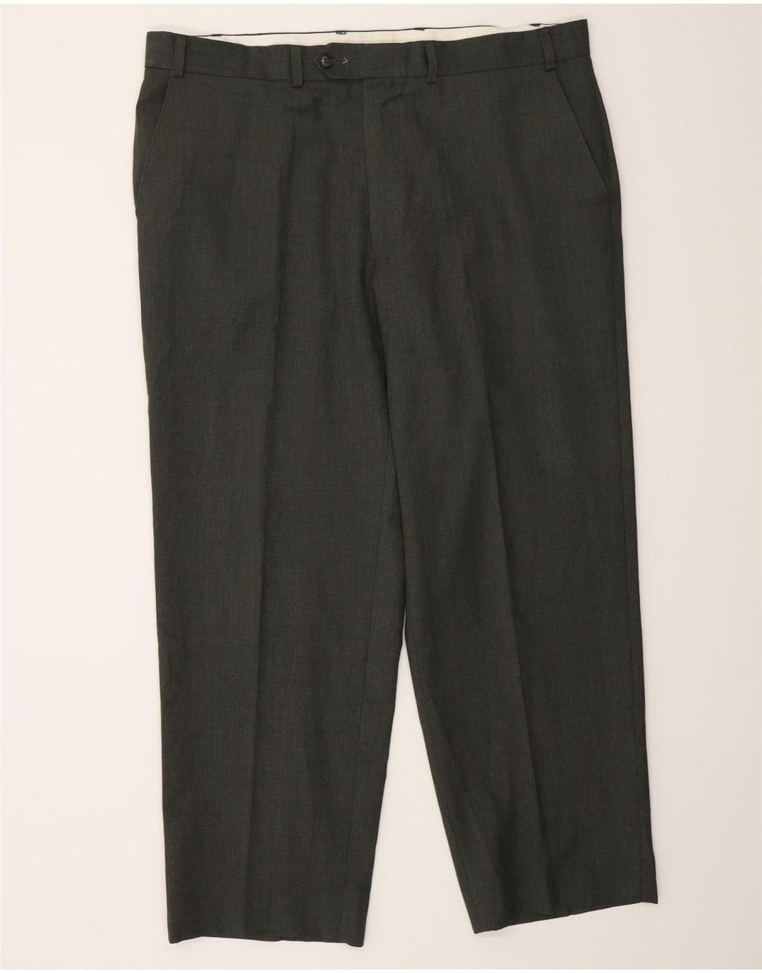 Marks & Spencer Pantalon de Costume Droit St. Michael Homme Vert W40 L29