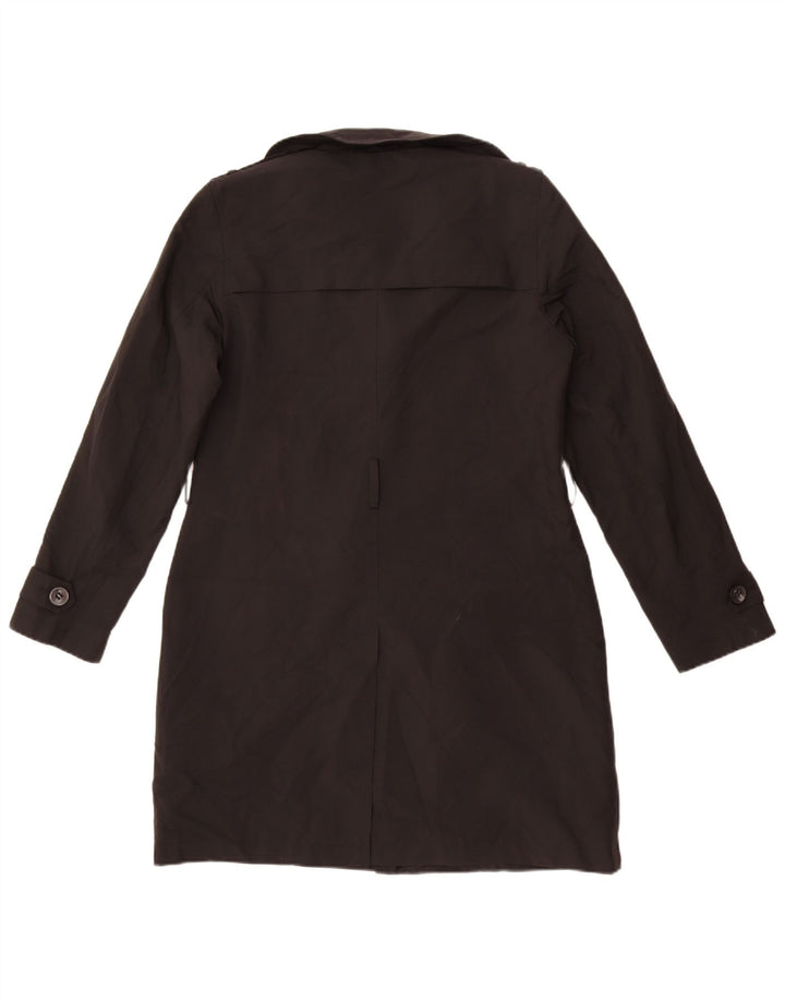 Marks & Spencer Trench-Coat Femme UK 12 Moyen Noir Polyester