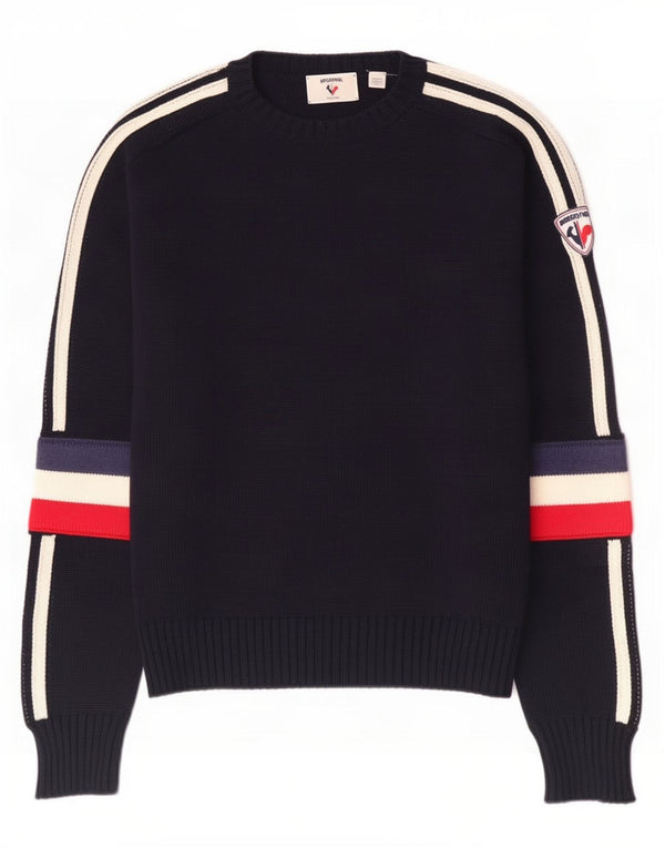 Rossignol Pull Col Bateau Homme Petit Bleu Marine Colorblock