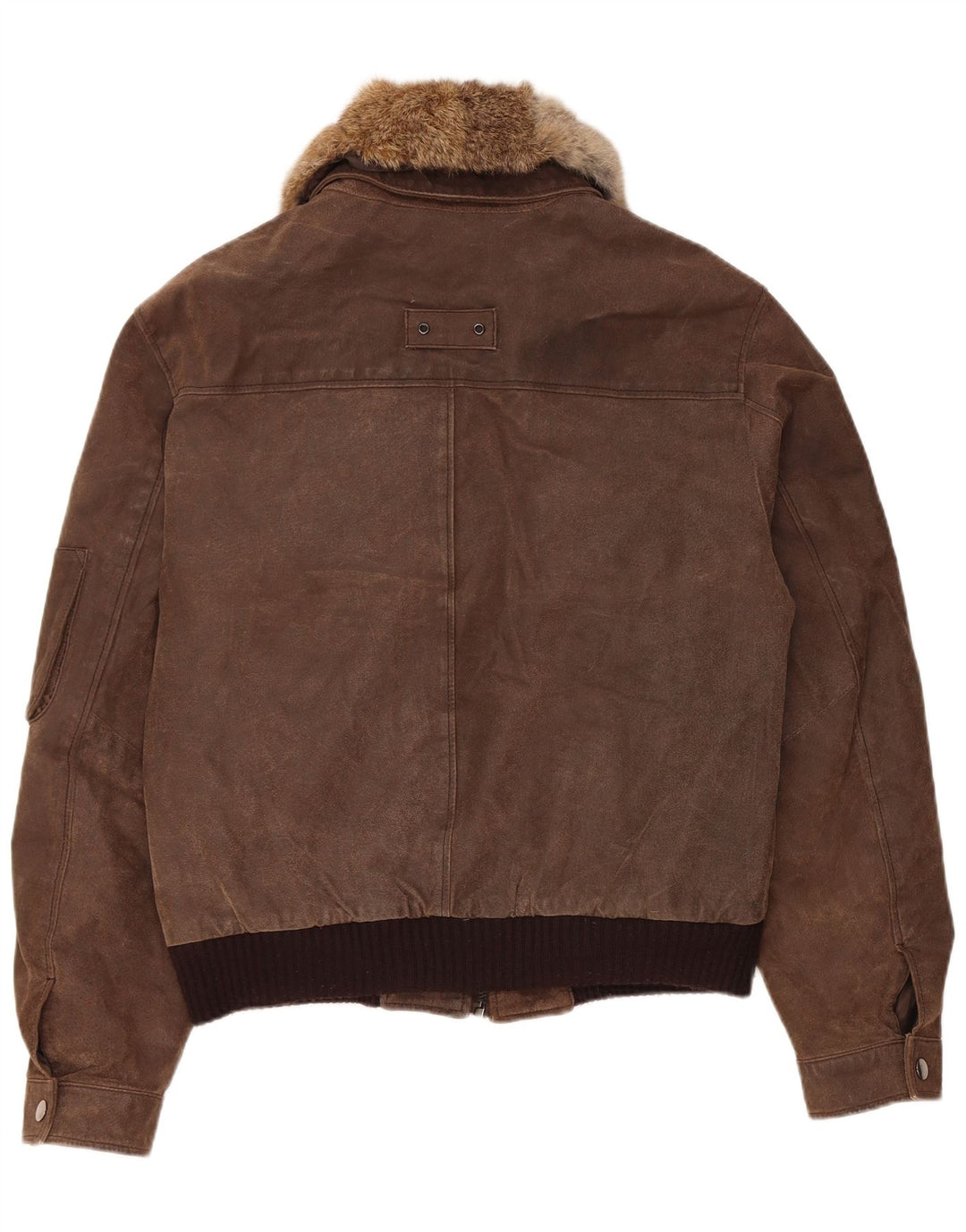 Veste en daim Bomber Vintage pour homme EU 52 XL cuir marron