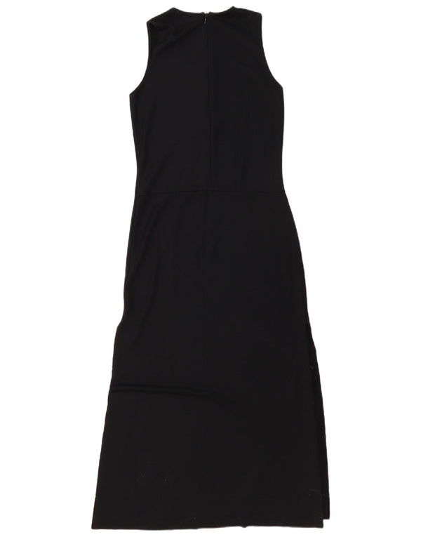Zara Femme Trafaluc Robe Maxi Sans Manches UK 8 Petit Noir