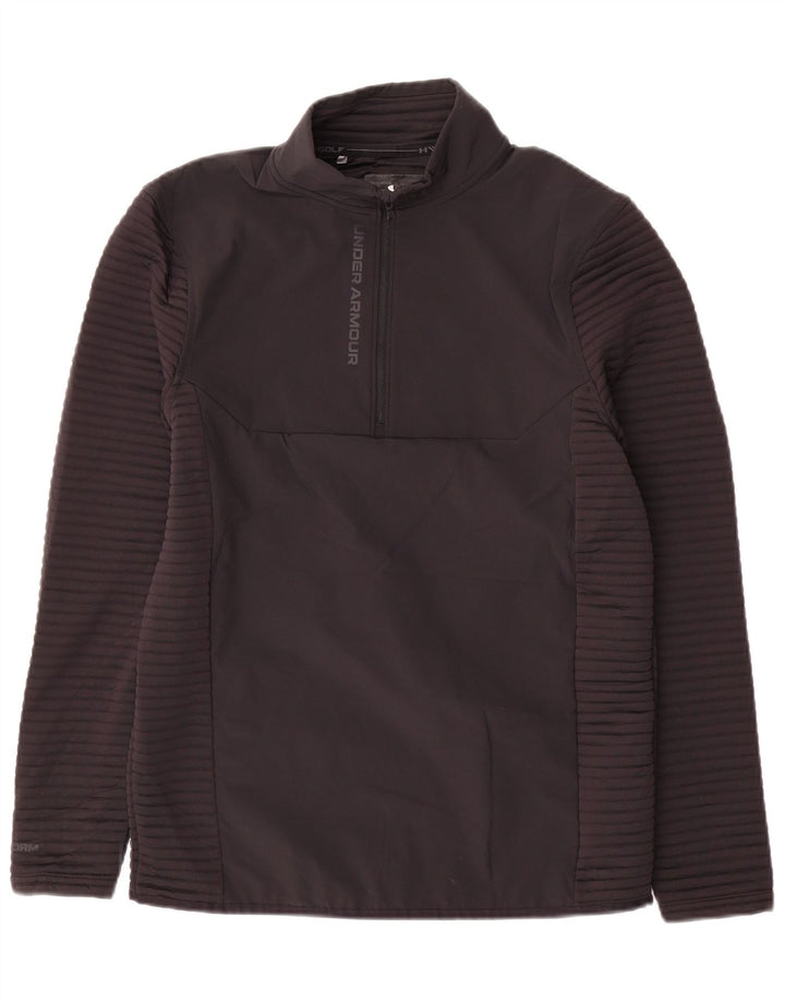 Under Armour Haut de Survêtement Zip Neck Homme Noir Polyester